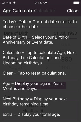 Age Calculator - Calculate Age screenshot 2