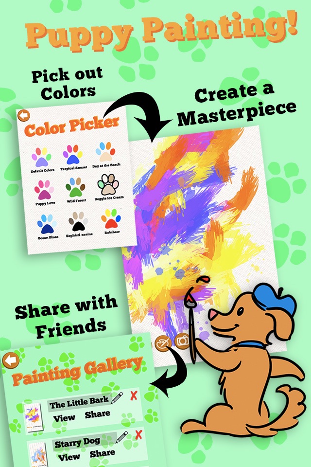 App for Dog FREE - Puppy Painting, Button and Clicker Training Activity Games for Dogs screenshot 2