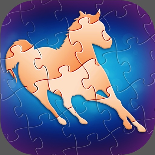 Horse Puzzle Pics - Cool Pony Jigsaw Game For Kid.s Icon