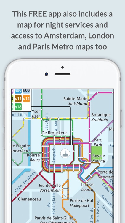 Brussels Metro Map screenshot-3
