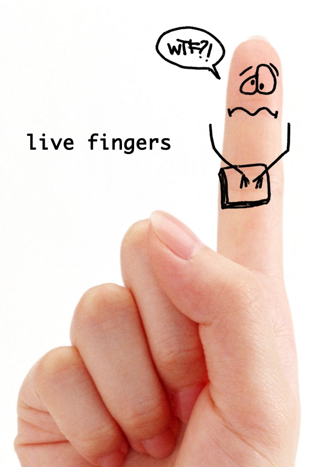 Live Fingers - Add Cool Faces and Stuff to your Fingers screenshot 4