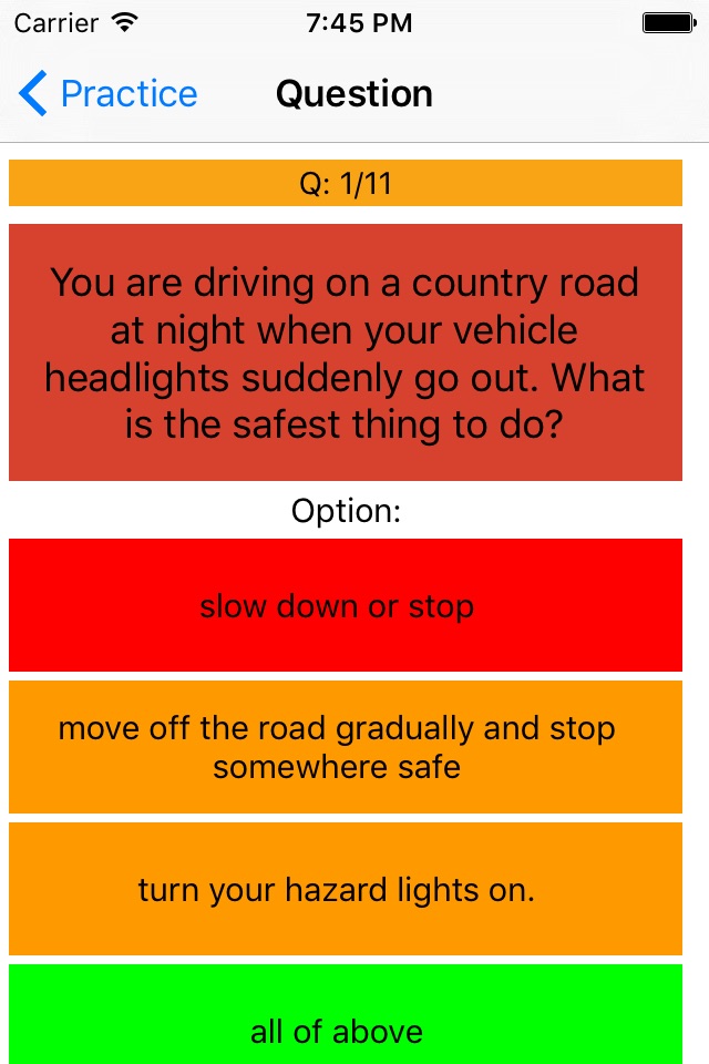 New Zealand Driving Test Preparation NZTA - NZ Theory Driving Test for Car, Motorcycle, Heavy Vehicle - 400 Questions screenshot 4