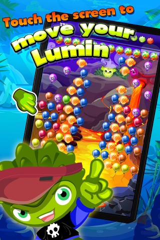 Lumin pop in Volcano Island, blast your way throw 60 colorful puzzles balloon games screenshot 4