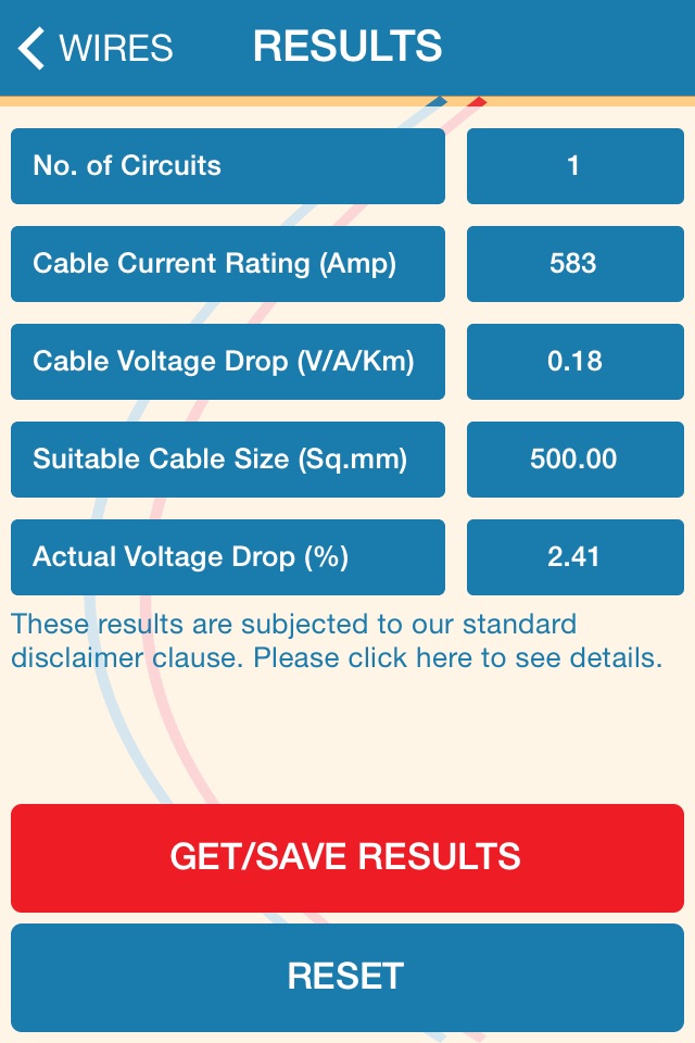 Cable Size Calculator screenshot 4