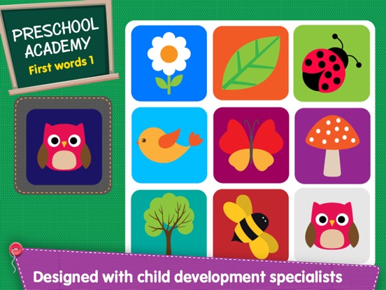 【图】First Words 1 –  English : Preschool Academy educational matching game for Pre-k and kindergarten children(截图3)