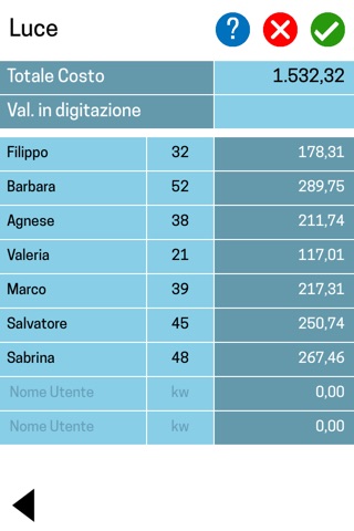 Fraziona Costi & Bollette screenshot 2