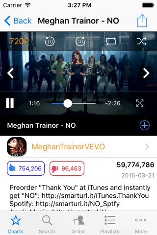 Smart MusicTube for Youtube--Top 100 music video player screenshot 3