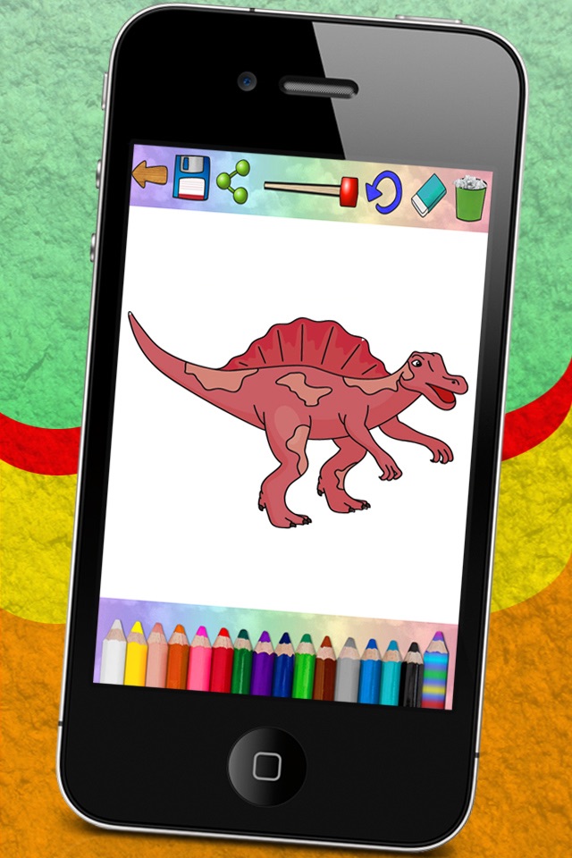 Connect and paint dinosaurs screenshot 2