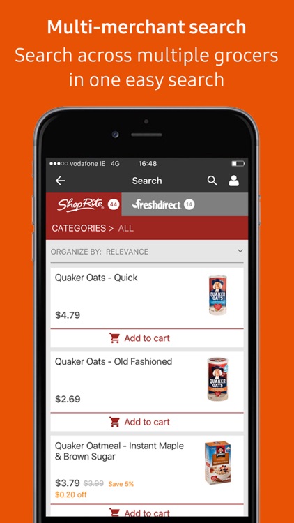 Groceries by MasterCard