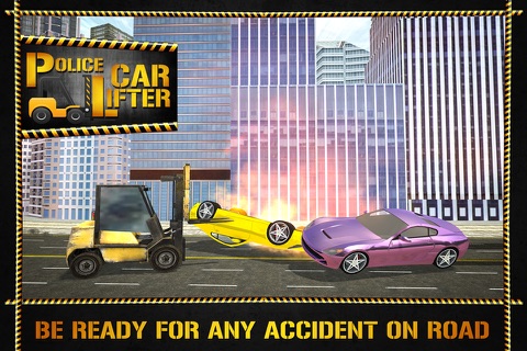 Police Car Lifter Emergency Simulator 3D screenshot 4