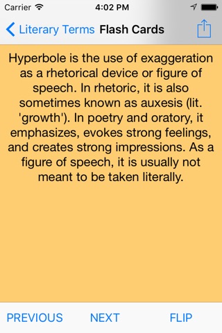 Literary Terms Dictionary & Flashcards screenshot 3