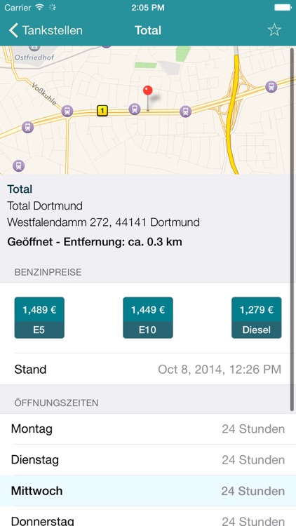 volltanken - immer den günstigsten Diesel, E5 oder E10 Kraftstoff tanken screenshot-3