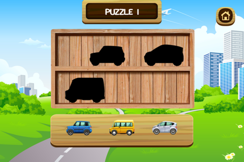 Cars and Trucks Puzzle Vocabulary Game for Kids and Toddlers - Education game to Learn Vehicle Vocabulary Words screenshot 4