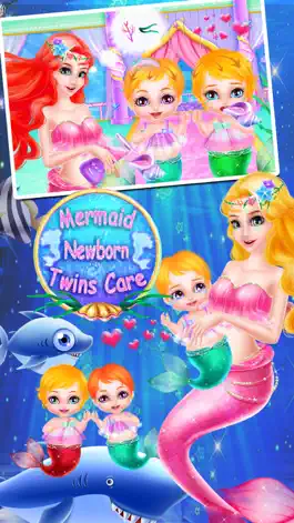 Game screenshot Mermaid Newborn Elas Twins Care mod apk