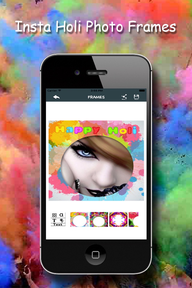 Insta Holi Photo Frame screenshot 3