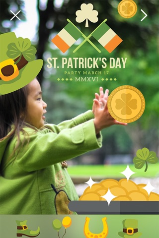 LuckLuckLuck Pro - St Patricks Irish Pride Everyday Photo Stickers screenshot 2