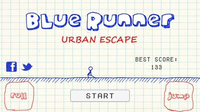 Blue Runner - Urban Escape, game for IOS