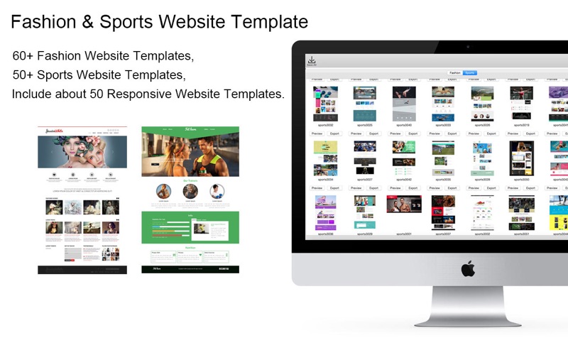 Website Template(Fashion &amp; Sports) With Html Files Pack2 thumbnail 1