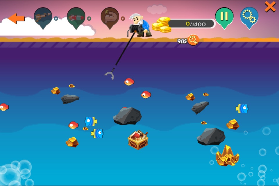 Gold Miner Deluxe - Digger In Deep Sea screenshot 4