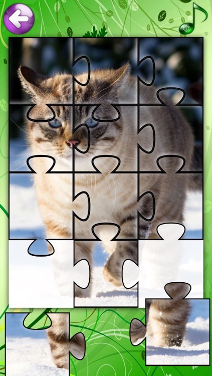 Kitty Kitten Jigsaw Puzzle Games for Girls with Baby Pet Cat who Loves Educational Animal Puzzles for Kids screenshot-3
