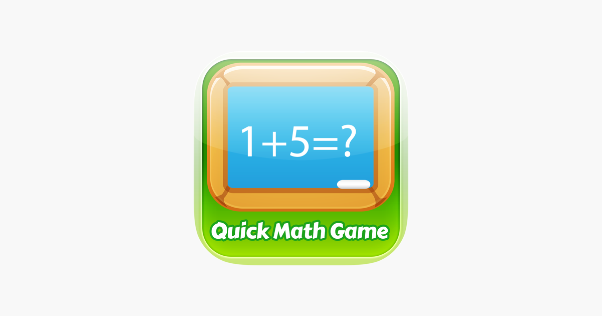 ‎Quick Math Game - Think Fast Math for children on the App Store