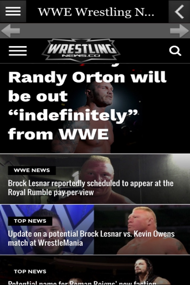 Wrestling News Co screenshot 2