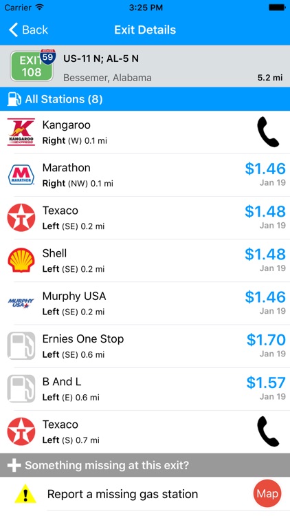 IExit Gas: Cheapest Gas Prices By Interstate Exit By Metrocket, LLC