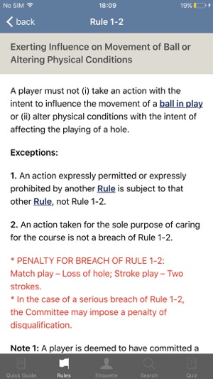 Rules of Golf 2016 - 2018(圖5)-速報App