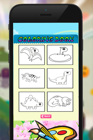 Dinosaur Coloring Book -  Dino Drawing For Good Kid Games screenshot 2