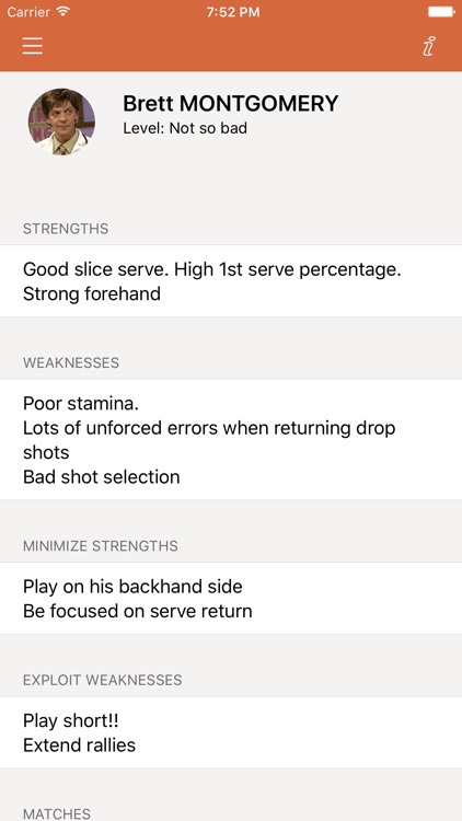 Tennis Log