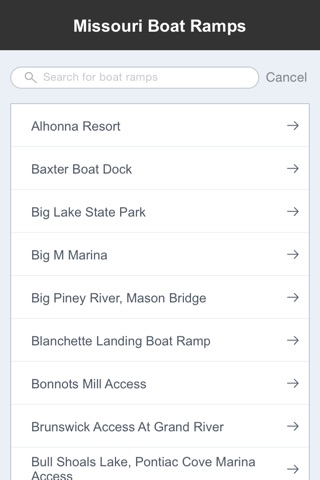 Missouri Boat Ramps & Fishing Ramps screenshot 2
