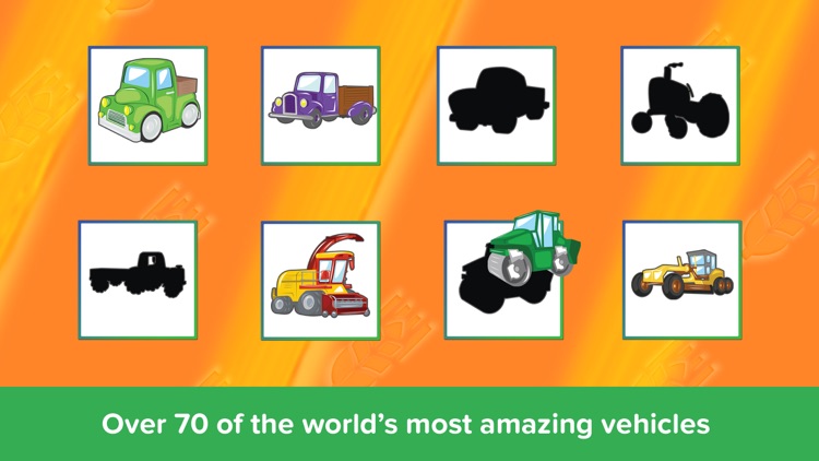 Kids Puzzles - Trucks Diggers and Shadows - Early Learning Cars Shape Puzzles and Educational Games for Preschool Kids