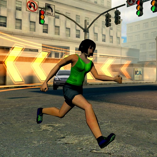 3D Marathon City Race Runner - Endless Traffic Running Racer Game PRO Version icon