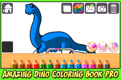 Amazing Dino Coloring Book Pro - The creative paint and color dinosaurs how to draw app for kids and toddlers screenshot 2