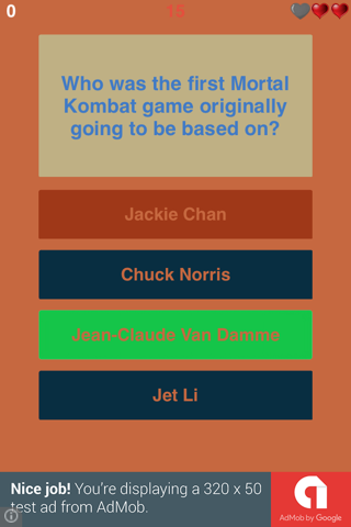 Trivia for Mortal Kombat - Super Fan Quiz for Mortal Kombat Trivia - Collector's Edition screenshot 4