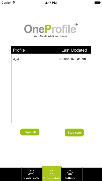 OneProfile screenshot-3