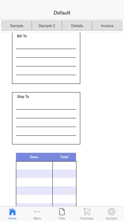 Billing Invoice