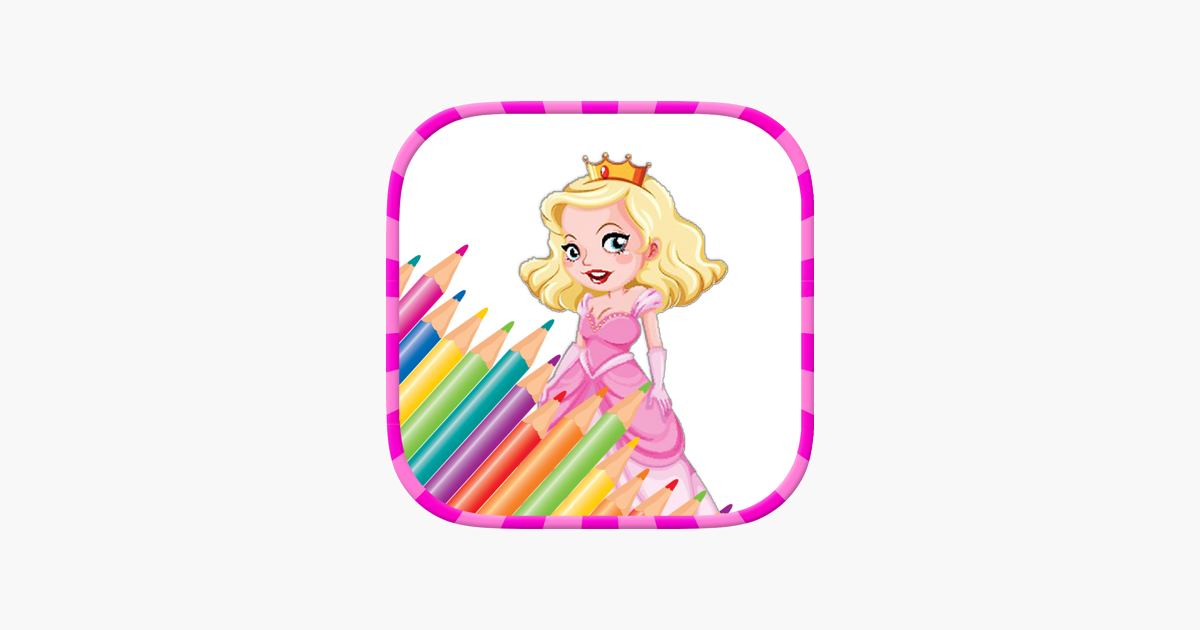 Prenses Boyama Sayfalari Cocuklar Icin Boyama Oyunlari App Store Da