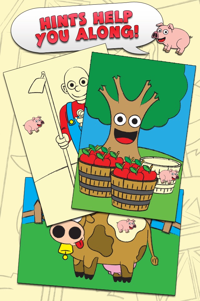 Coloring Farm Animal Coloring Book For Kids Games screenshot 4