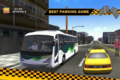 3D Taxi Car Driver Parking Game screenshot 2