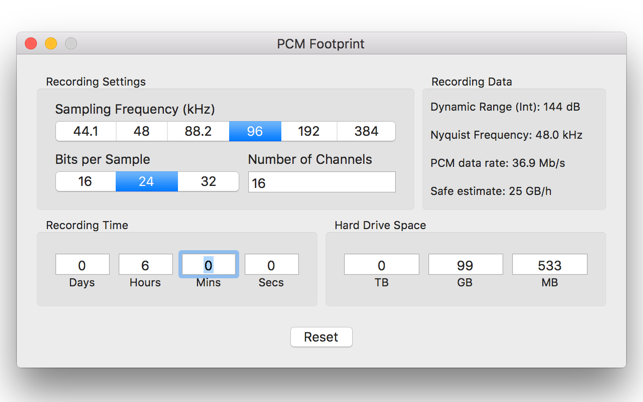 PCM Footprint