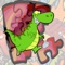 The free puzzle game for kids used to learn about basic dinosaurs, such as tyrannosaurus, triceratops, stegosaurus, etc