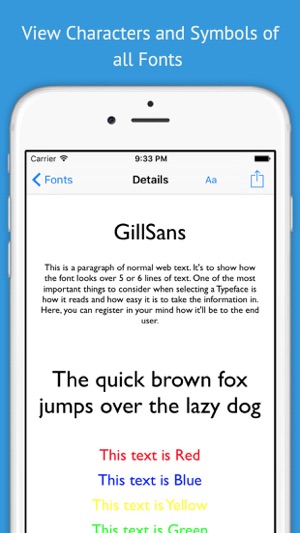 Font Viewer - The Free Typeface Font Book for Designers & Ar(圖3)-速報App