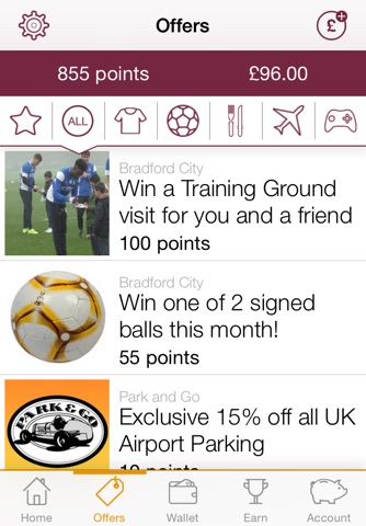 Bradford City F.C Rewards screenshot 2