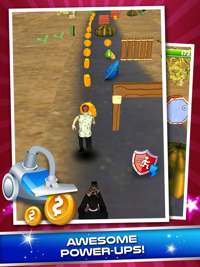 Hollywood on the Run - 3D jumping party runner dorm games