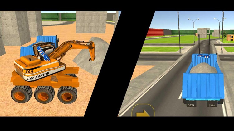 City Heavy Excavator Crane Sim screenshot-3