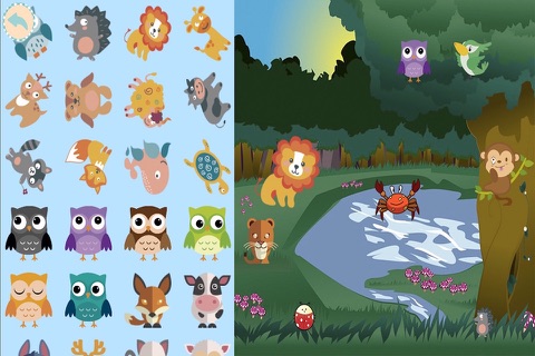Animals stickers book 2D kids screenshot 3