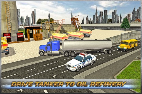 Real Oil Transporter Trucker simulator 3D screenshot 2