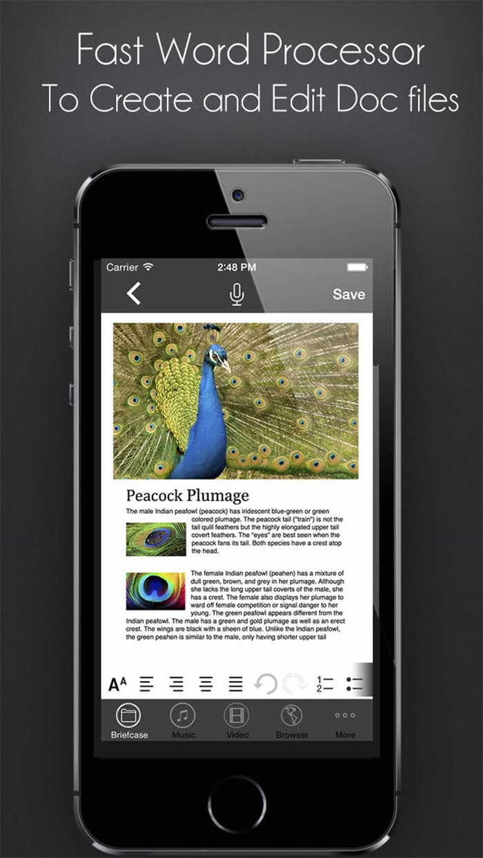 Office Documents Word Processor, PDF Reader, PDF Scanner, Media Player