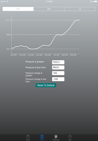 Headache Barometer screenshot 3